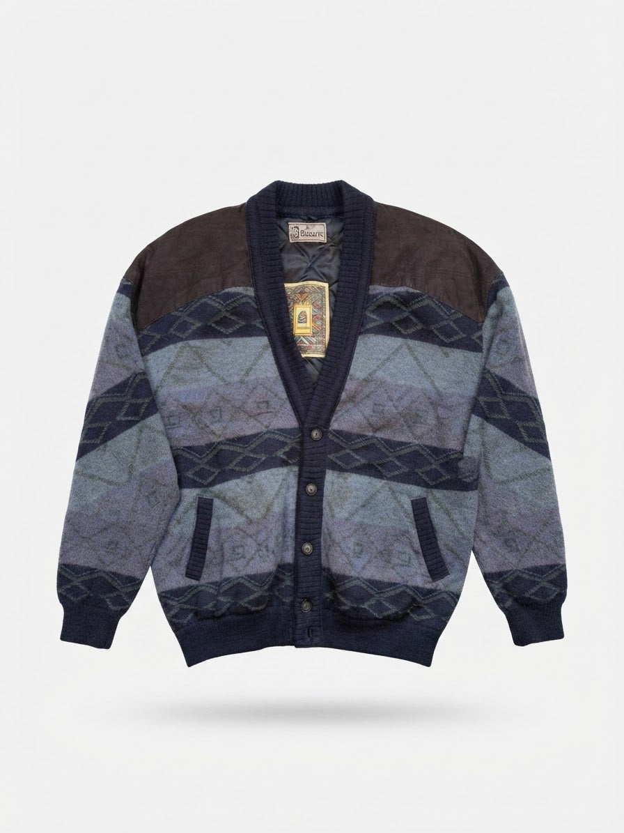 Geometric Heavy Cardigan