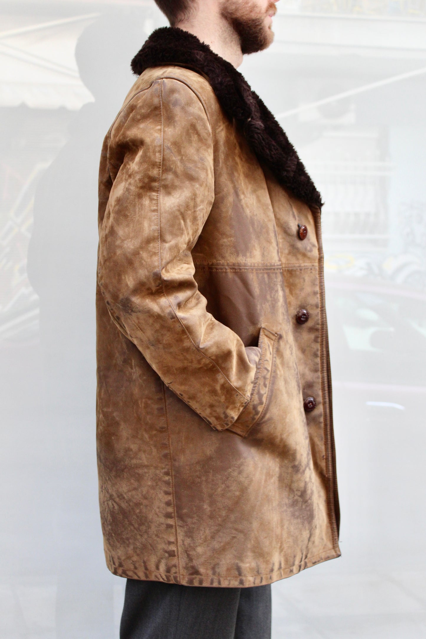 Shearling 70's Mid Coat