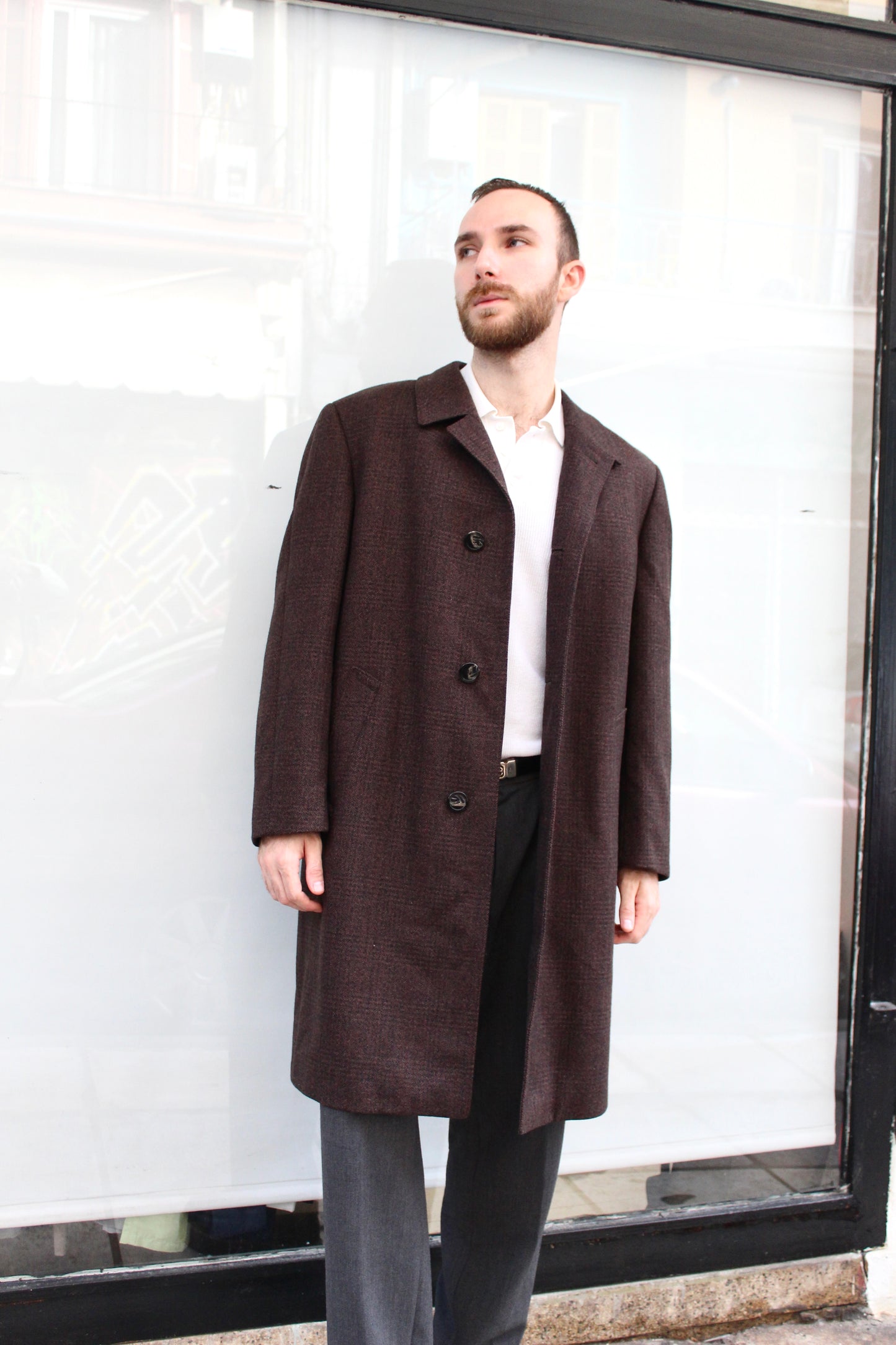Brown 60's Overcoat