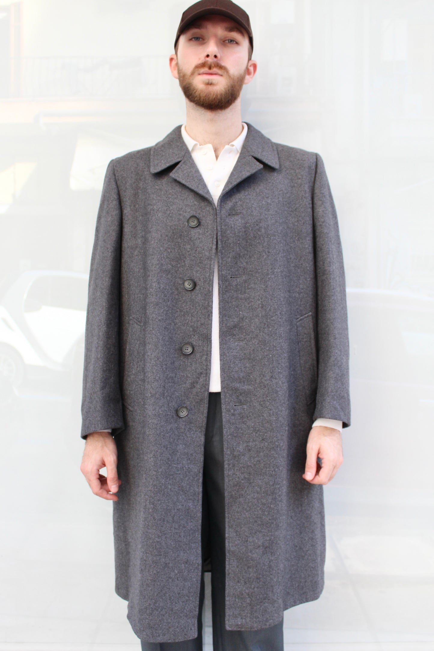 Classic 60's Gray Overcoat