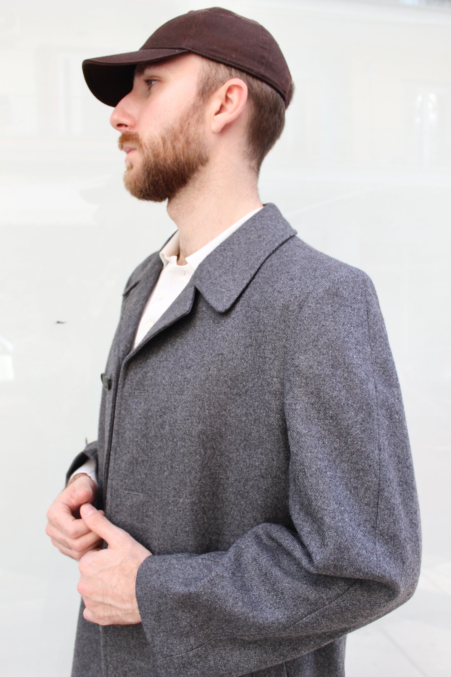 Classic 60's Gray Overcoat