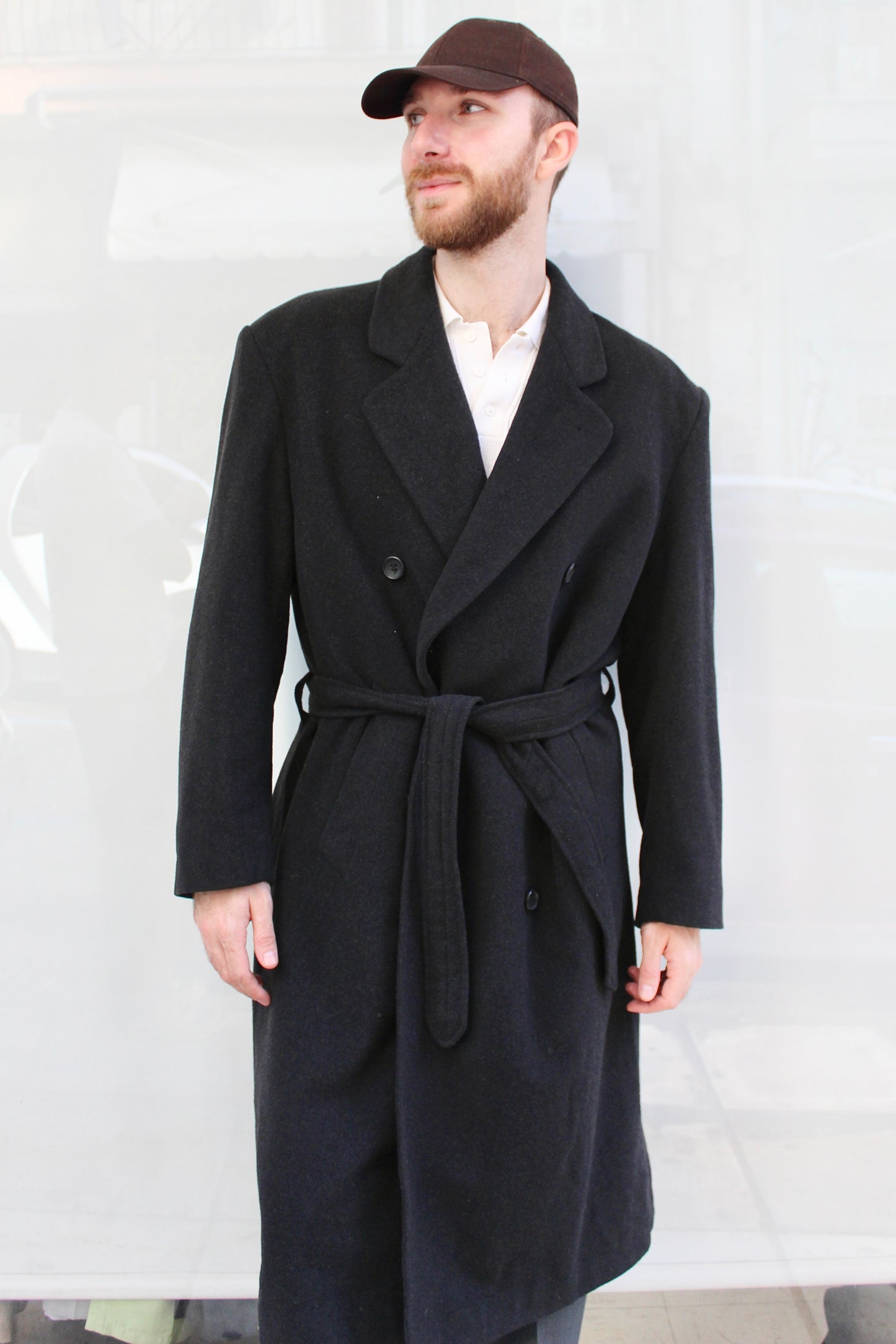 Double Breasted 80's Overcoat