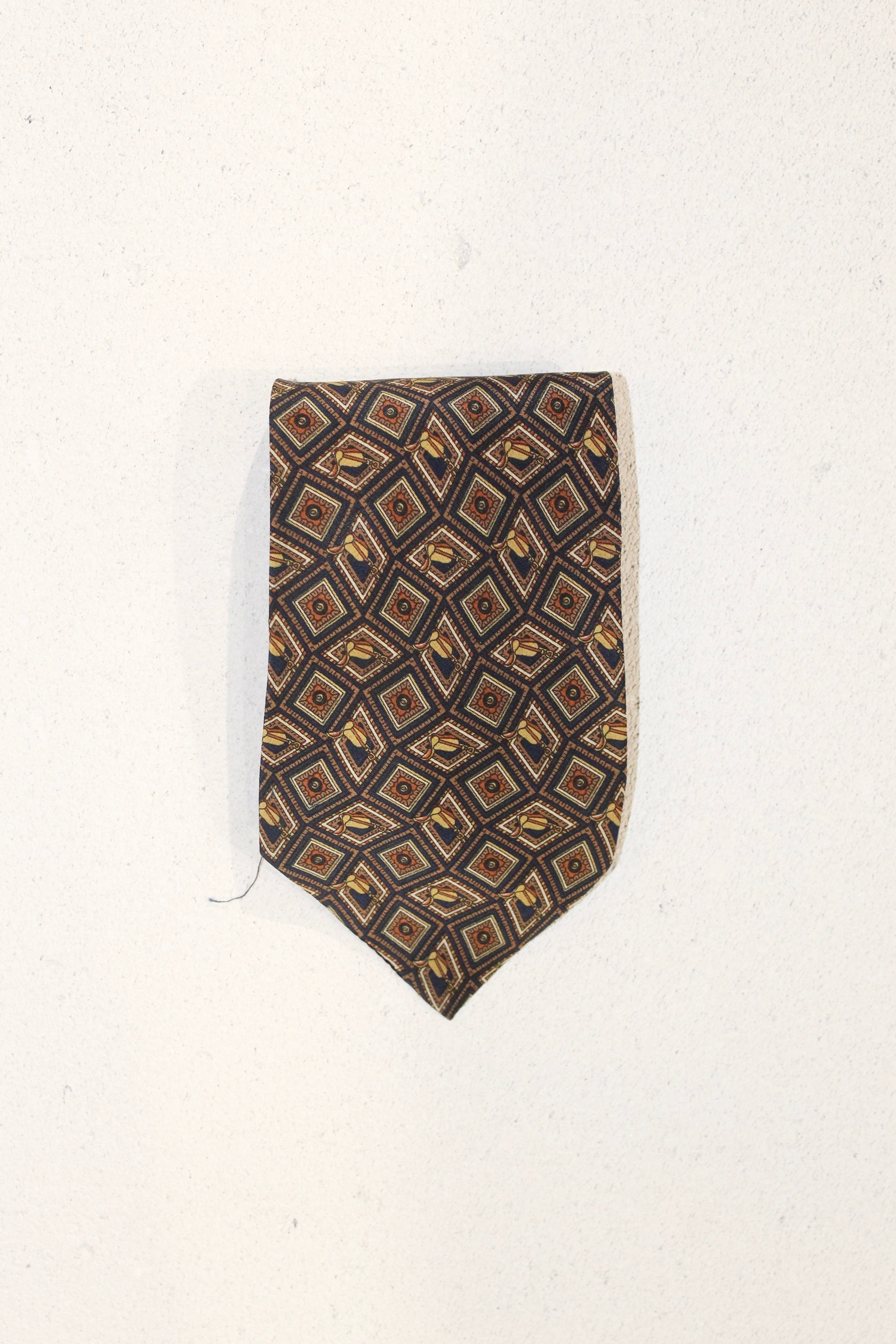 GEOMETRIC SILK TIE