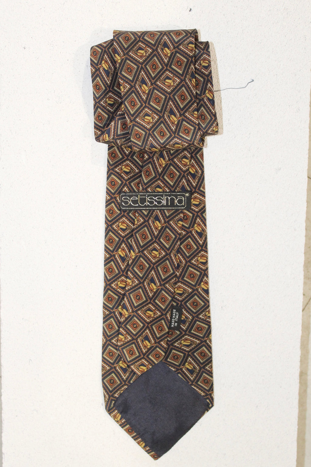 GEOMETRIC SILK TIE