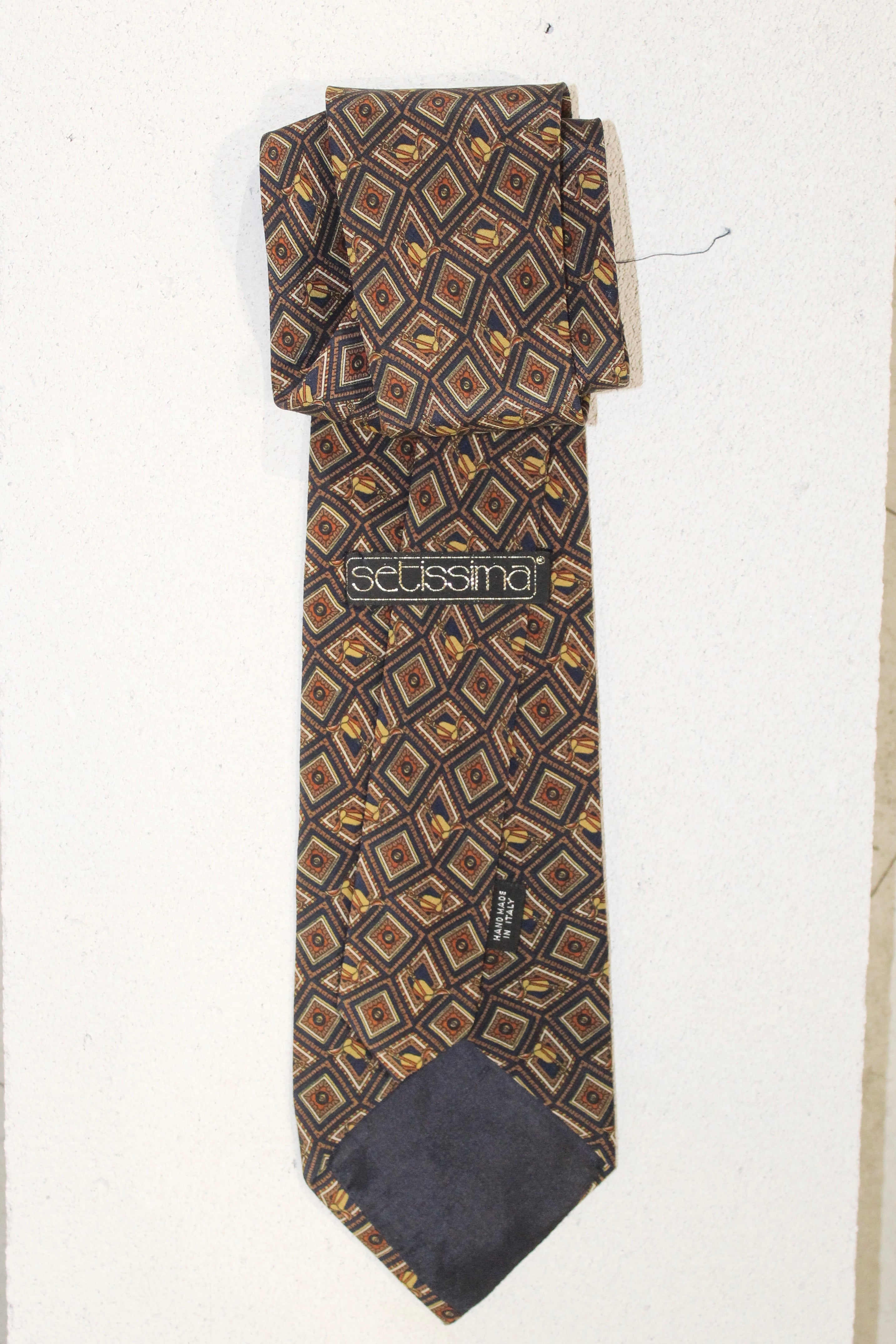 GEOMETRIC SILK TIE