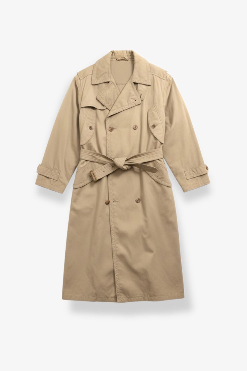 Maxi Cross Buttoned Trench