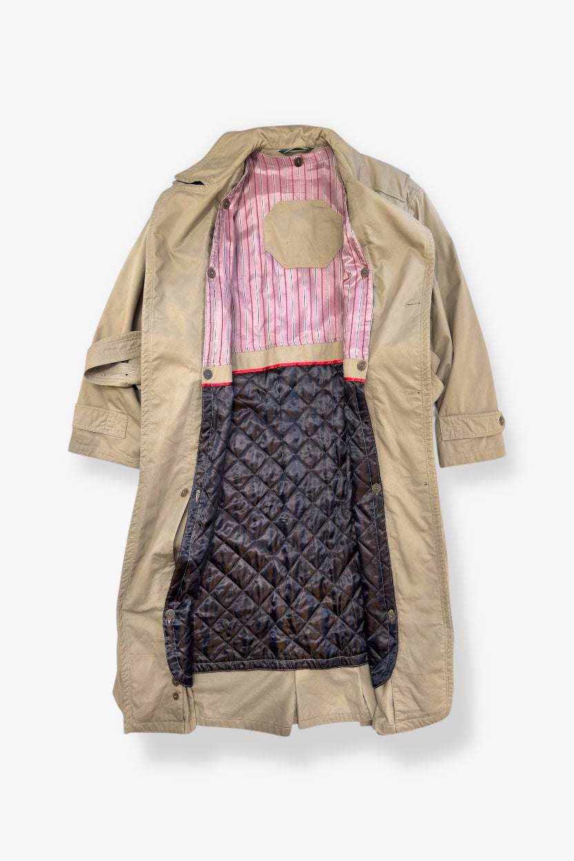 Maxi Cross Buttoned Trench