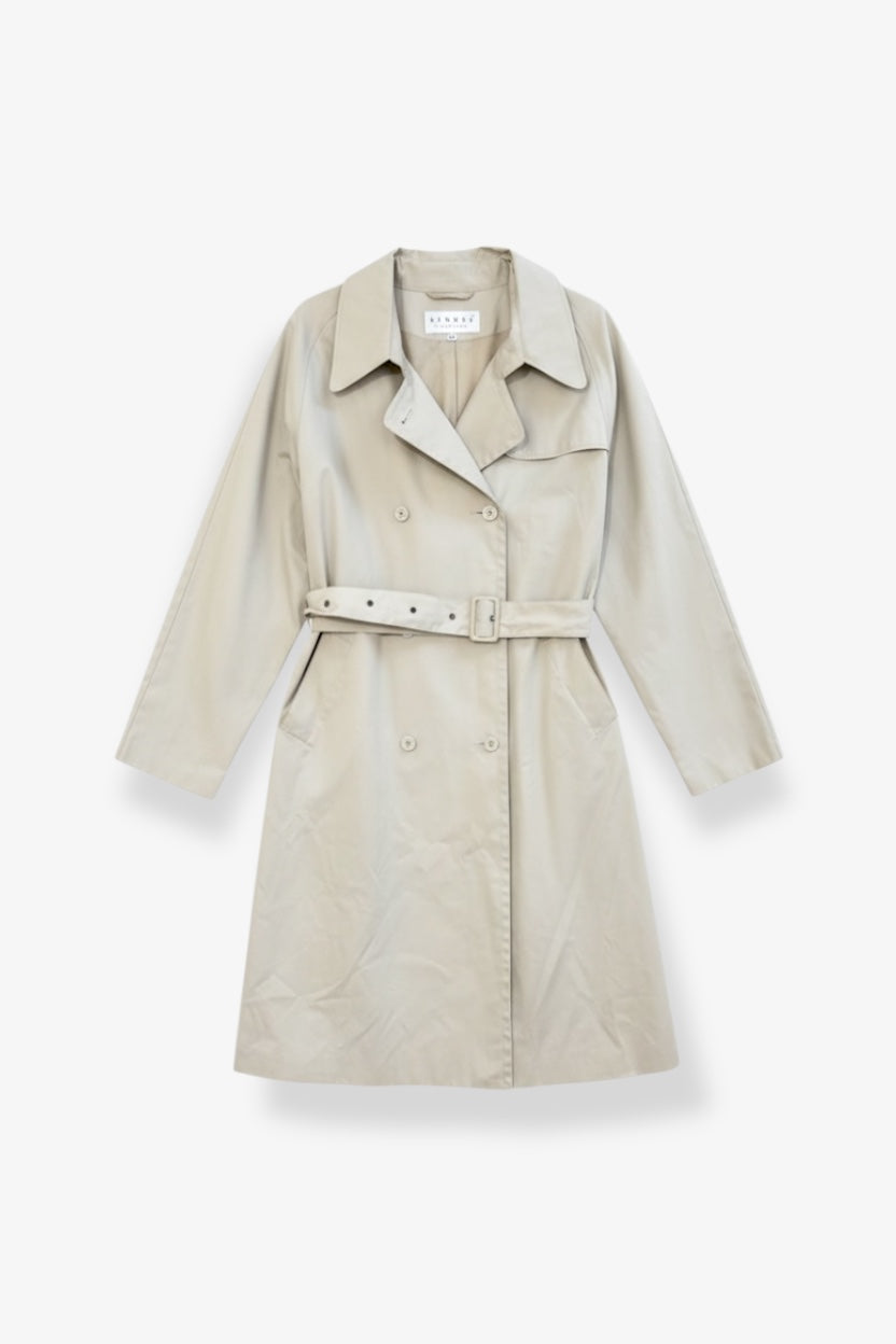 Double Breasted Beige Trench
