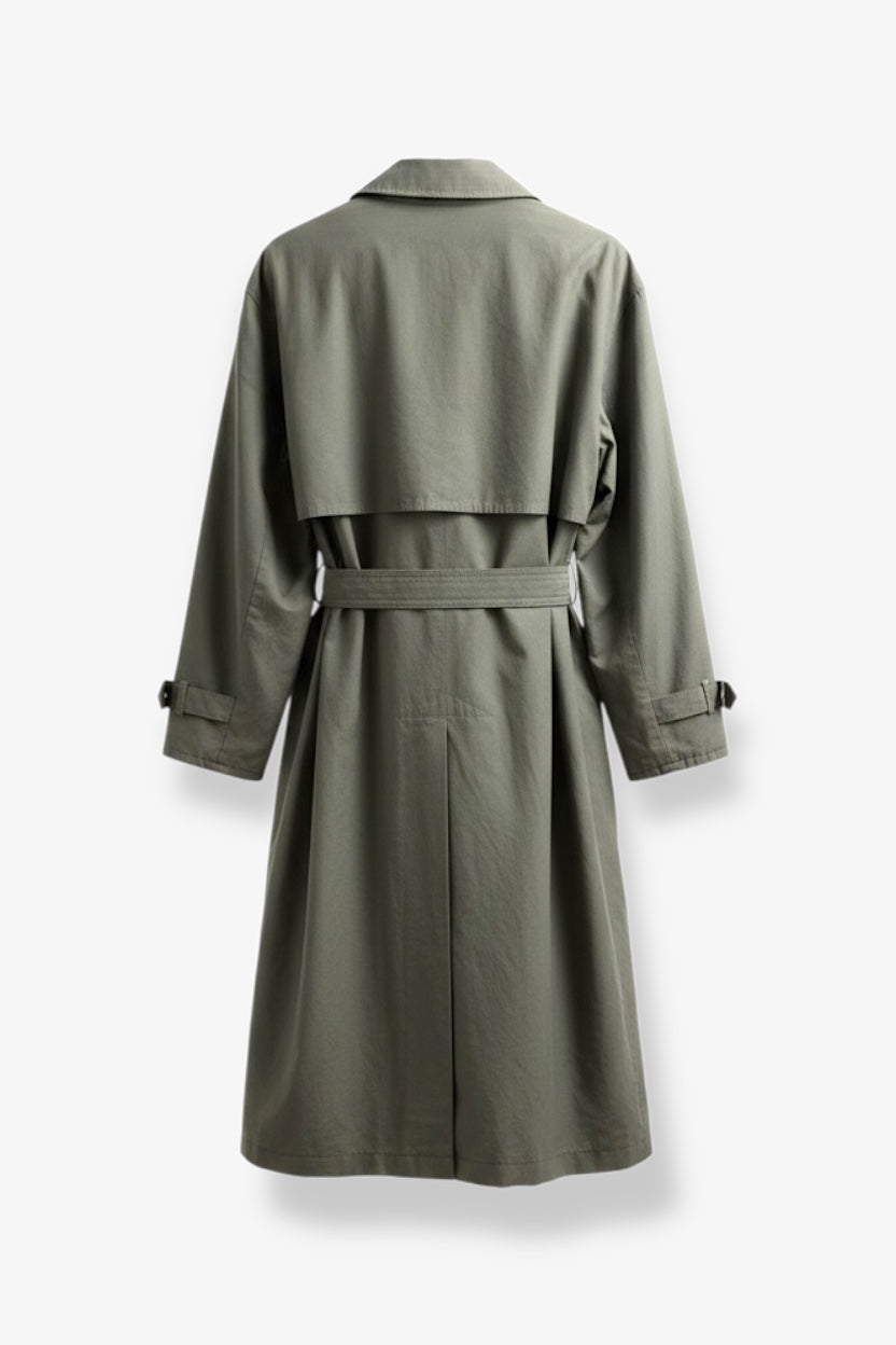 Khaki Maxi Trench