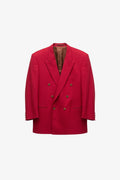 Red Double Breasted Blazer