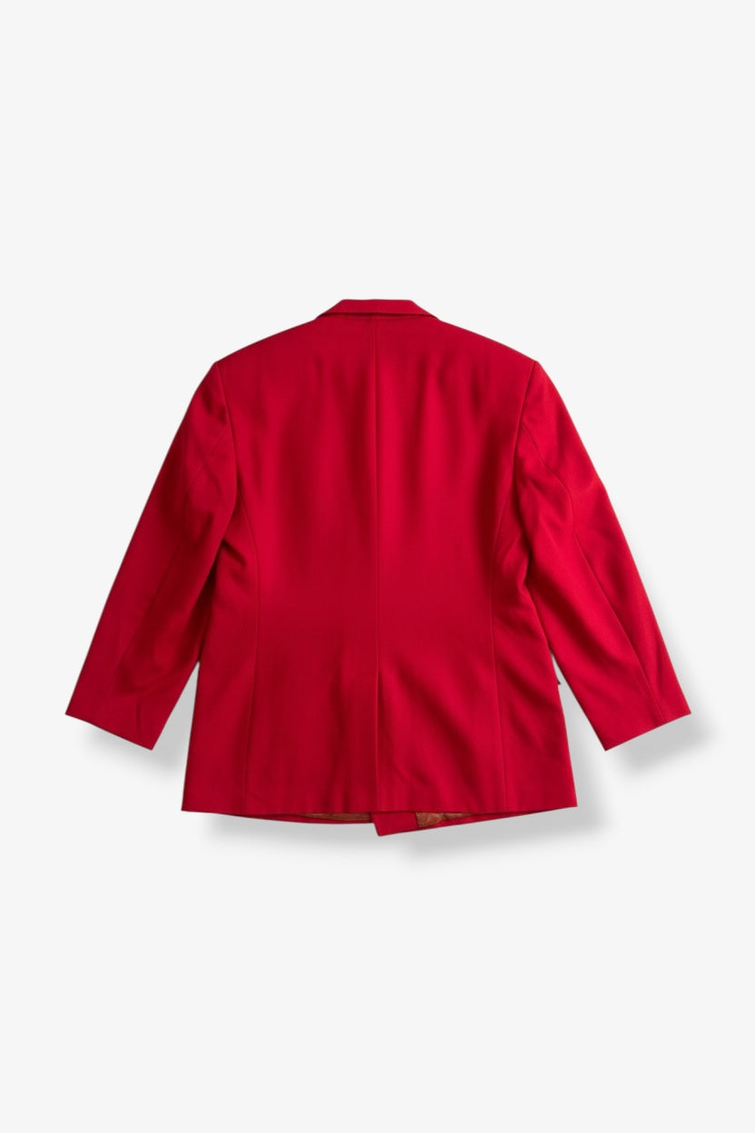 Red Double Breasted Blazer