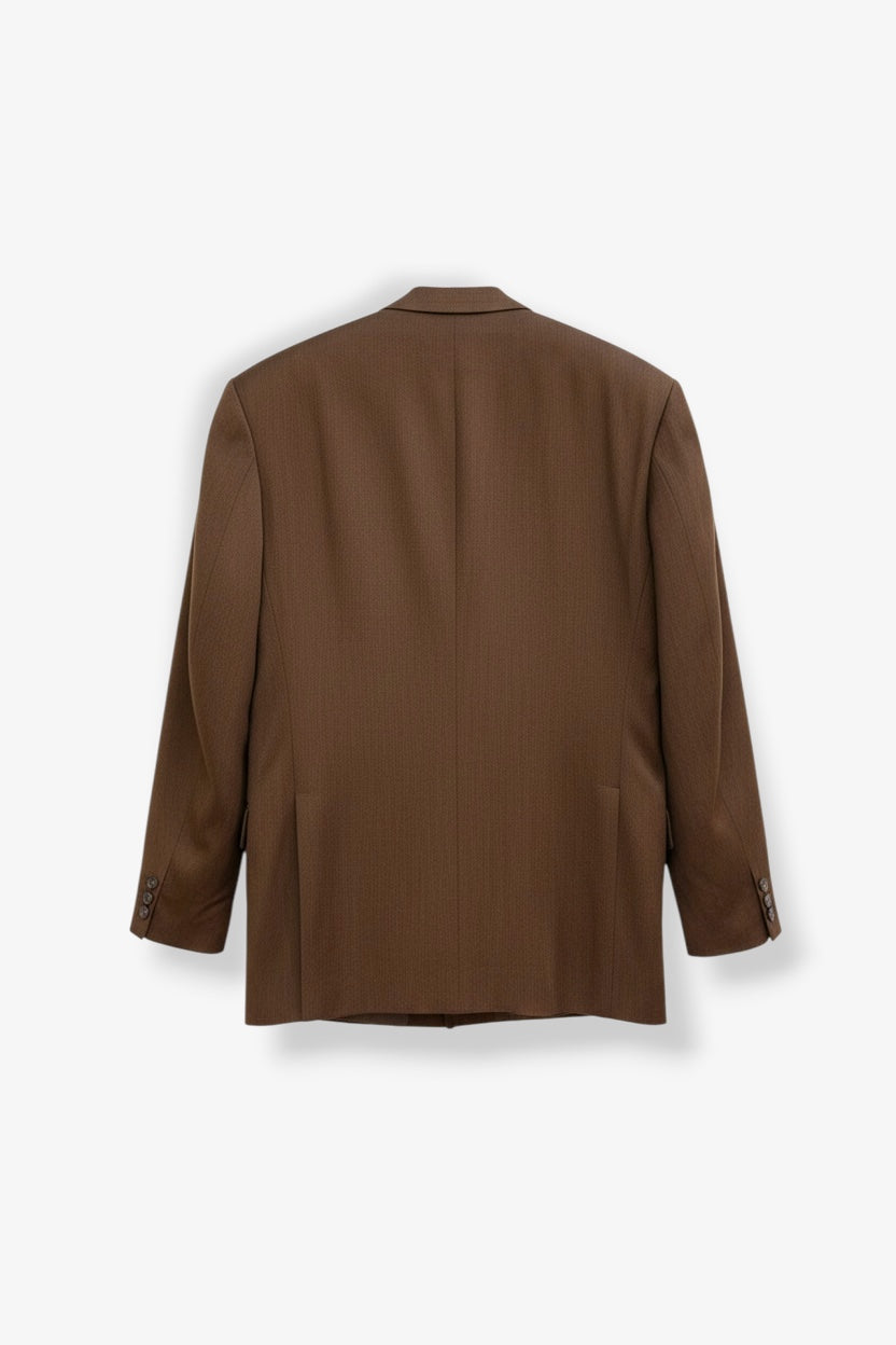 Brown Double Breasted Blazer