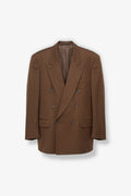 Brown Double Breasted Blazer