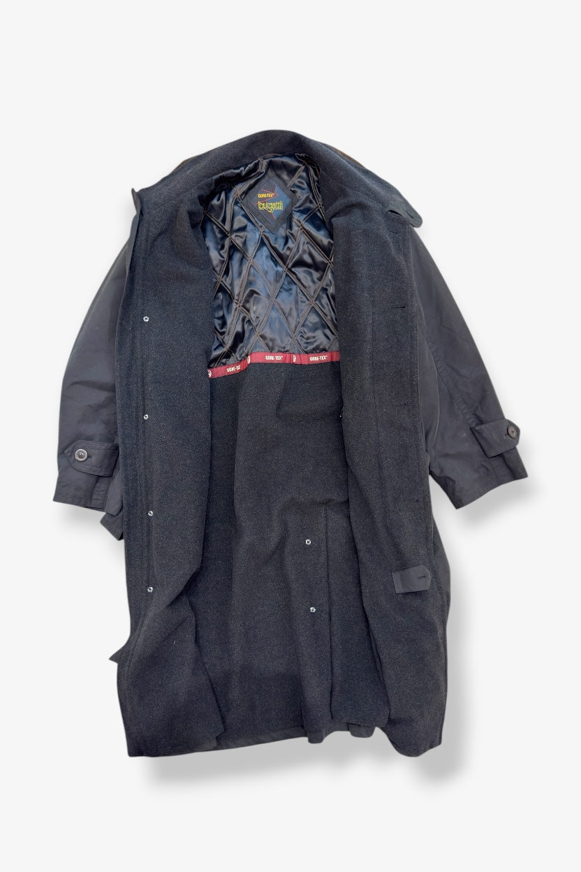 Bugatti Dark Gray Trench Coat