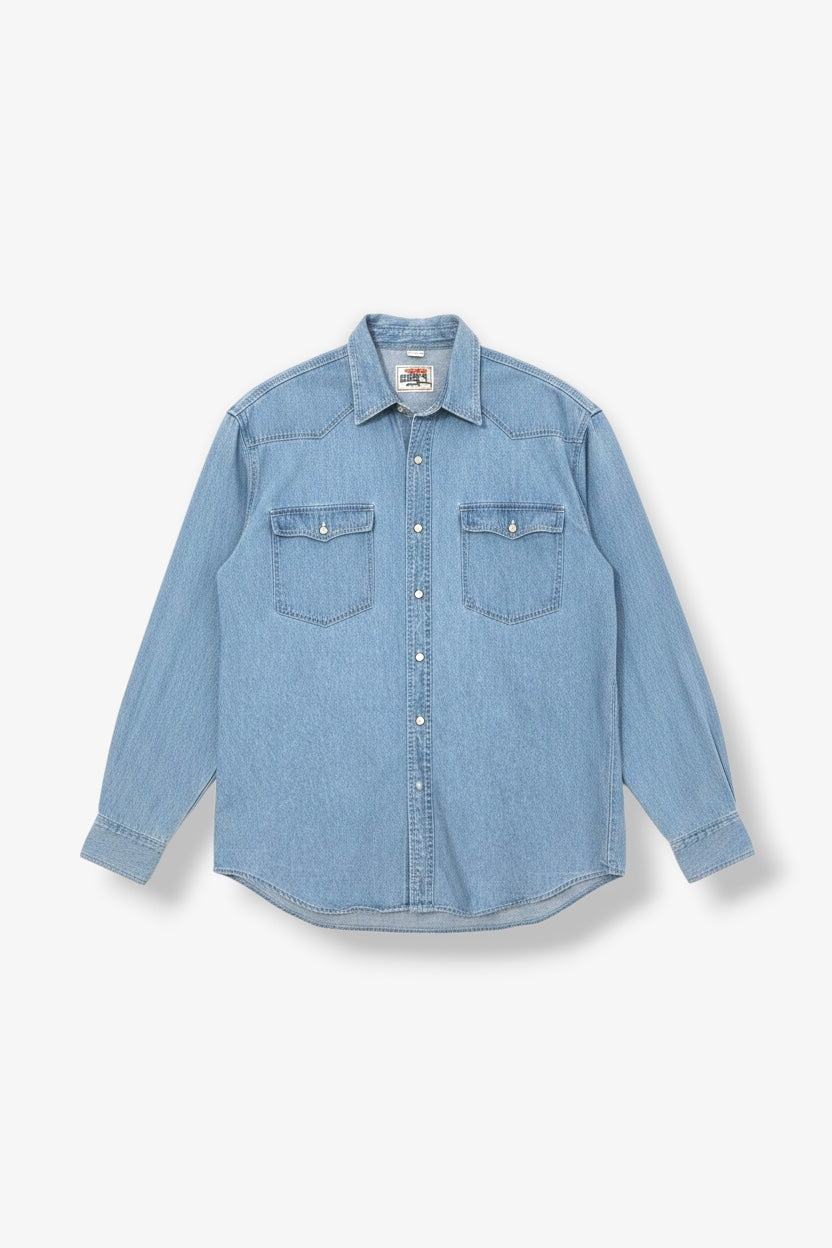 Light Blue Western Shirt