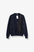 Dark Blue Patterned Cardigan