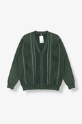 Green Patterned Cardigan
