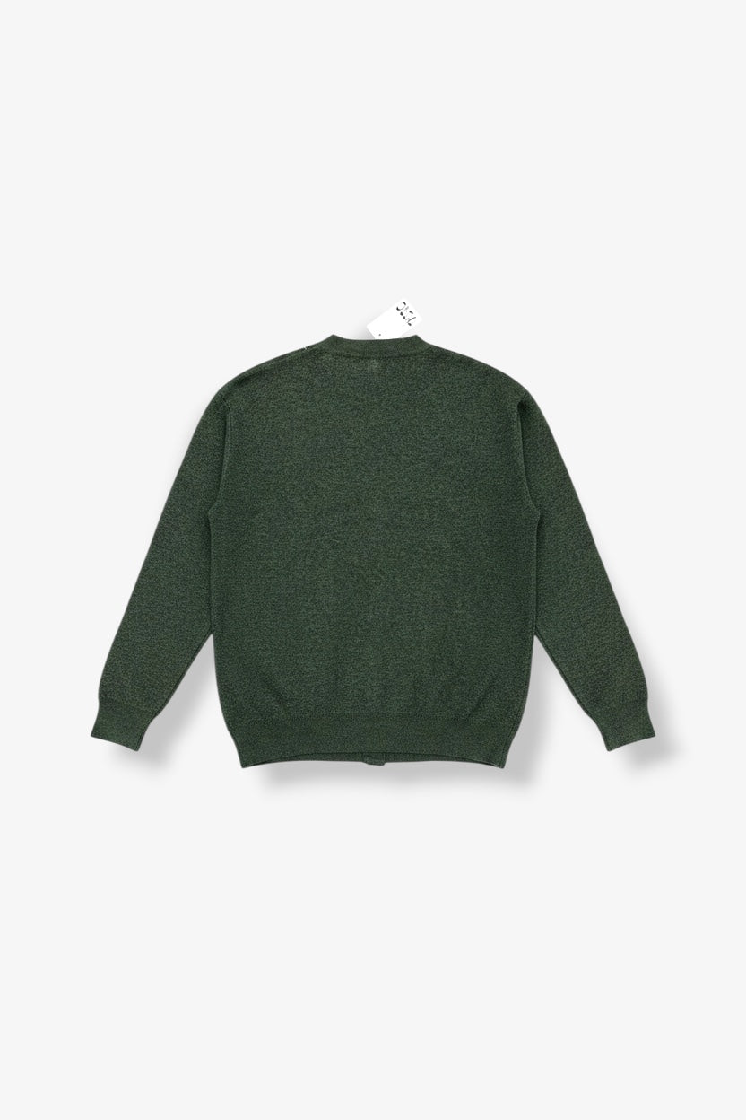 Green Patterned Cardigan