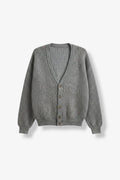 Gray Knitted Cardigan