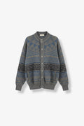 Gray Knitted Cardigan