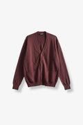 Burgundy Knitted Cardigan