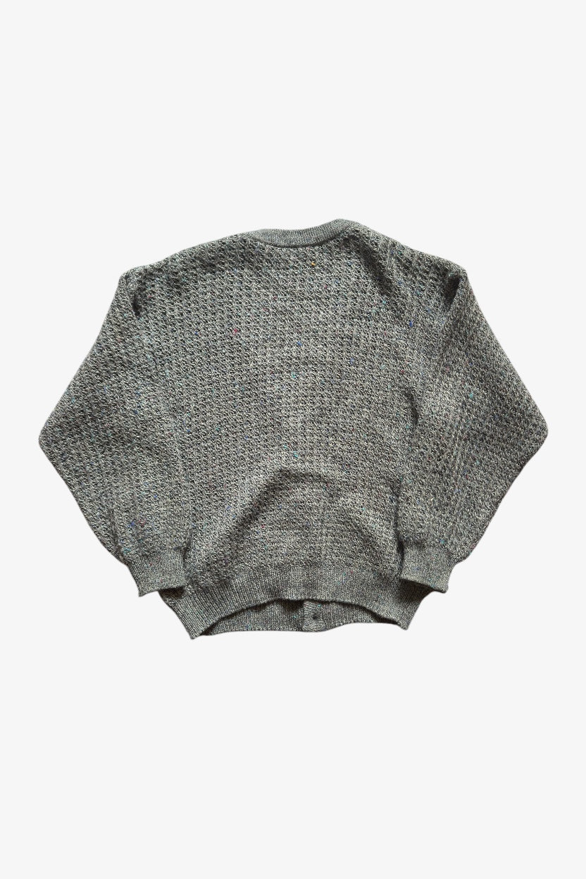 Gray Knitted Cardigan
