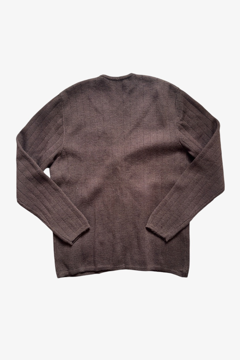 Brown Knitted Cardigan