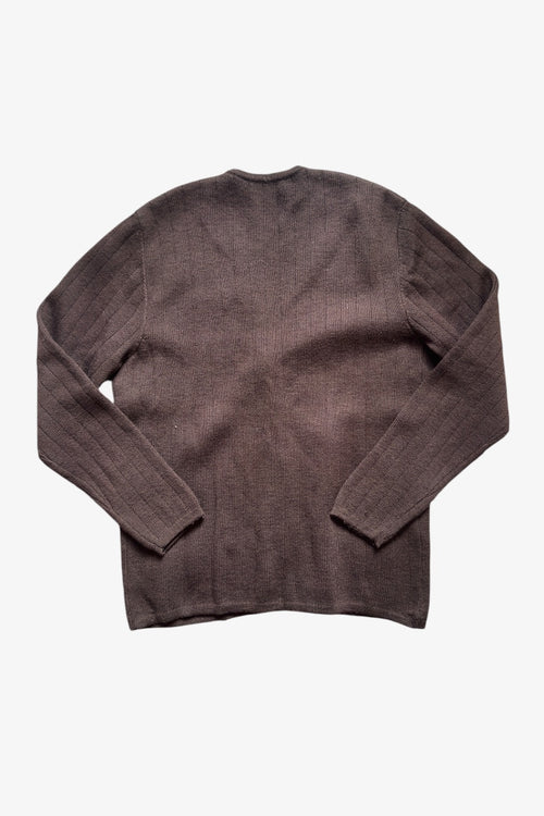 Brown Knitted Cardigan