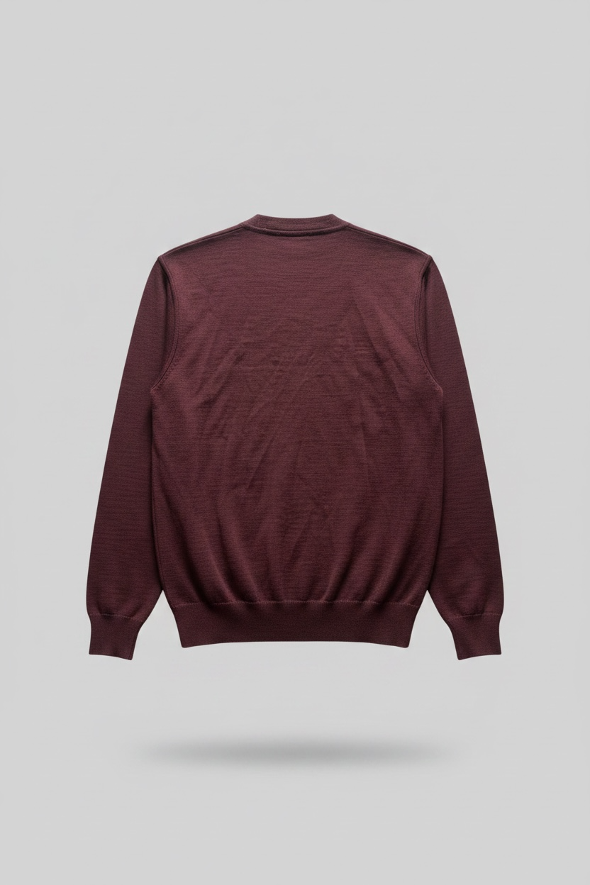 Burgundy Knitted Cardigan