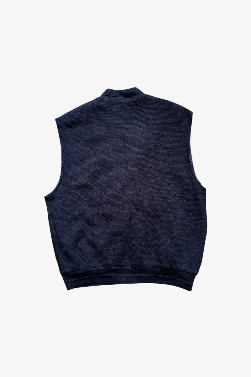 Suede Leather Vest Cardigan