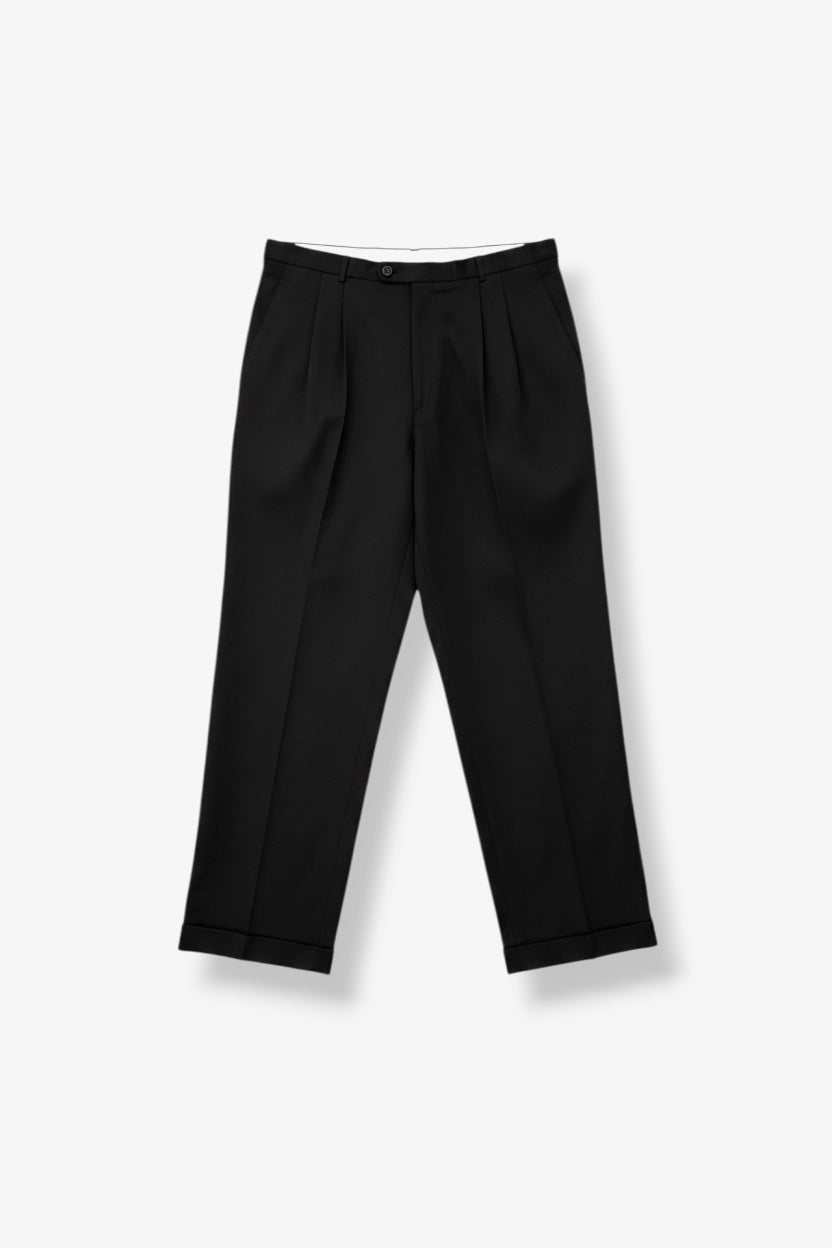 Black Pleated Pants