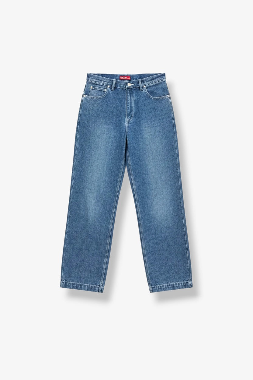 Wide Leg Washed Jeans