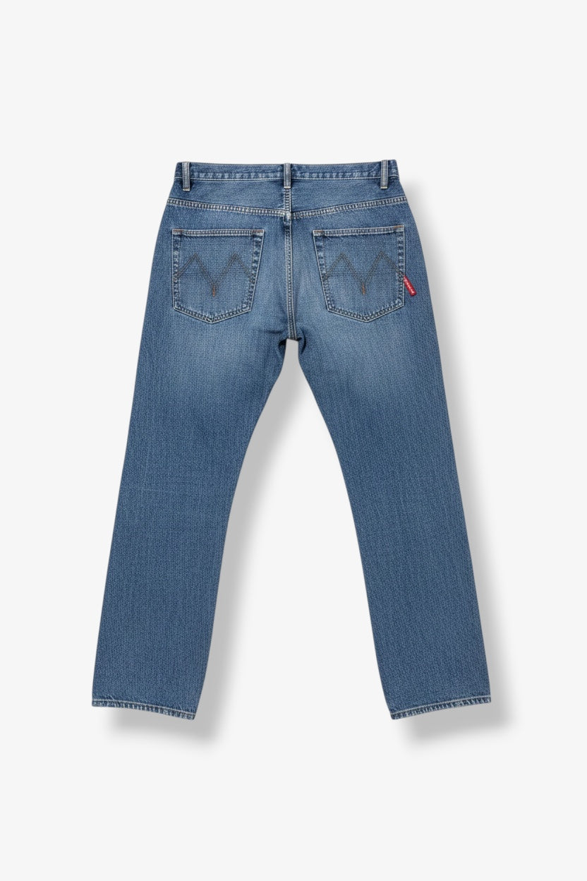 Straight Fit Washed Jeans