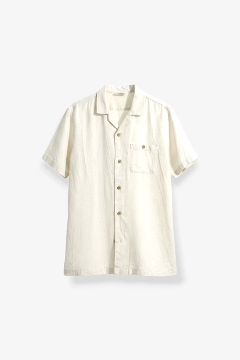 Cream Linen Short Sleeve