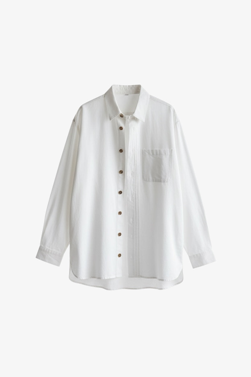 Pearl White Overshirt
