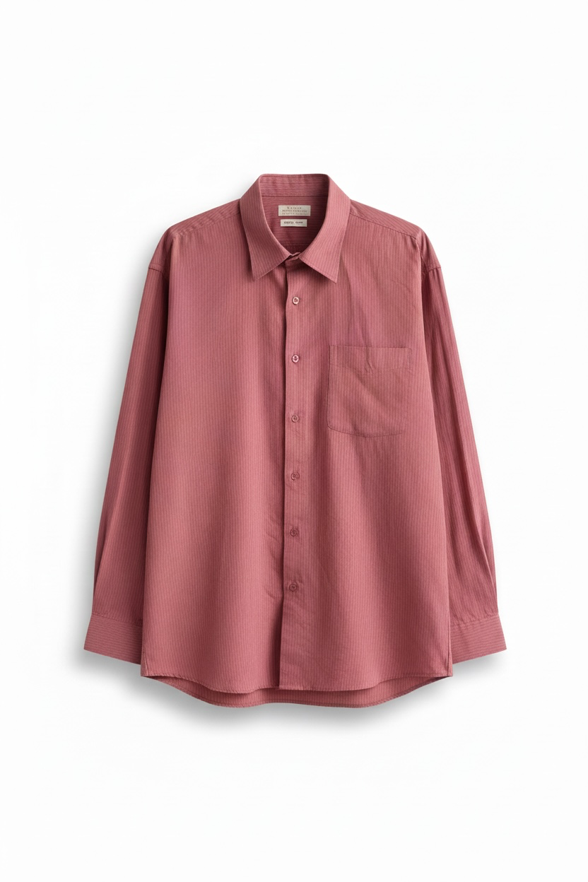 Dusty Rose Pinstriped