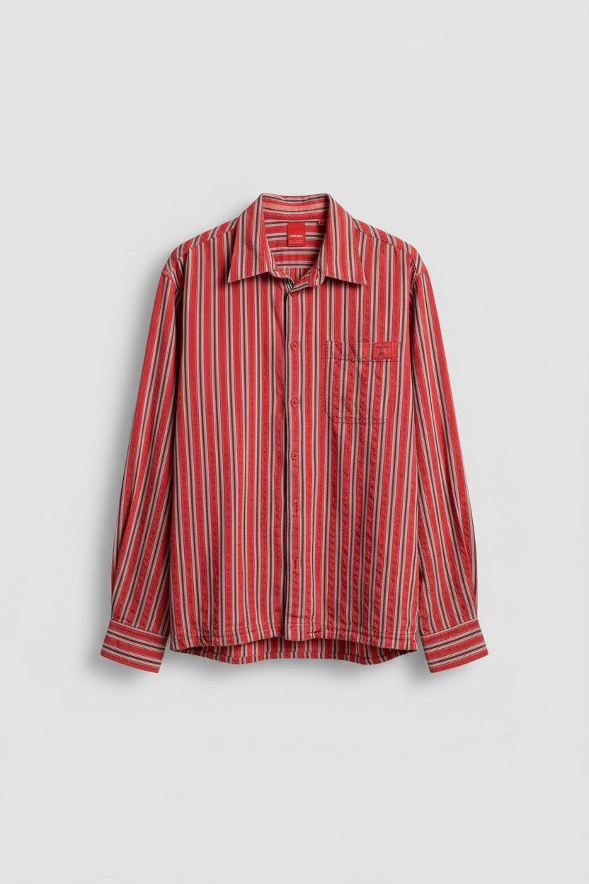 Cherry Red Striped